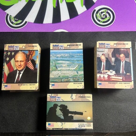 1991 DESERT STORM Pro Set Card Lot - 351 Cards Some Duplicates - Picture 2 of 3
